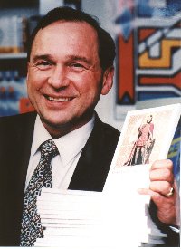 Jan Rejzl upon publishing his book, Good King Wenceslas the Real Story